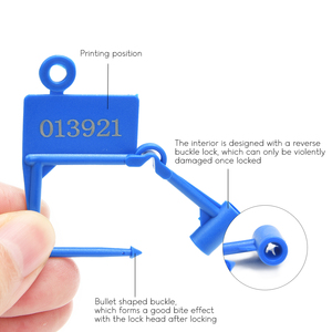 ฉลากป้องกันการงัดแงะใช้กับรองเท้าเสื้อผ้าซีลกุญแจหมายเลข<span class=keywords><strong>การ</strong></span>งัดแงะที่เห็นได้ชัดแท็กกระเป๋าเดินทาง TAS - Product Image 2