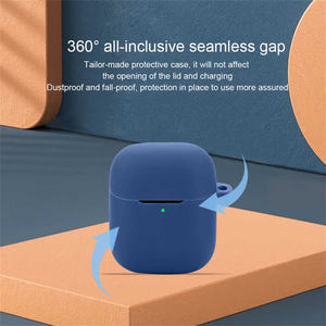 Nueva llegada auriculares inalámbricos caso adecuado para Oraimo <span class=keywords><strong>Airbuds</strong></span> <span class=keywords><strong>2</strong></span> 3 Neo funda de silicona a prueba de golpes con gancho (no incluye auriculares) - Product Image 3