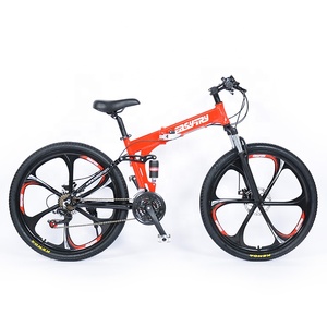 Vélo de montagne pliable à 21 vitesses, cadre en alliage d'aluminium de 26 pouces, avec frein à disque et selle confortable pour adultes - Product Image 5
