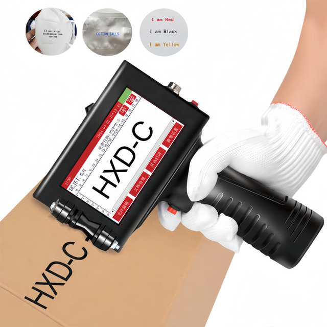 Multi-Language High Efficiency  Handheld Inkjet Printer with USB Support for Fast Dry Ink Printing for Clear Text and Symbols