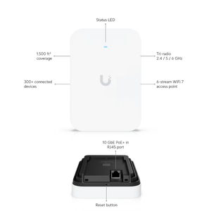 U7 Pro WiFi 7 de Pared con 6 Flujos Espaciales, WEP, QoS y 8 Puertos LAN - Product Image 2
