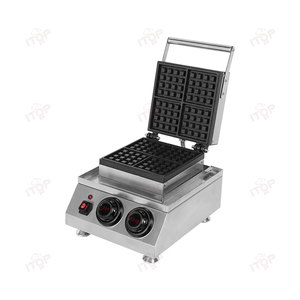 Termostato digital para hacer gofres, controlador de temperatura, 4x4, cuadrado, para uso doméstico, belga, para desayuno - Product Image 1