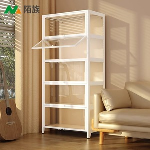 Three Arrows Figure Display <b>Case</b> Metal Floor-standing With Glass Doors For Toy Collection Storage 5-Tier Cabinet - Product Image 4