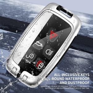Funda protectora de alta <span class=keywords><strong>calidad</strong></span> para llave de coche, cubierta protectora de cuero de aleación de Zinc para Jaguar Xf Xj Xe Xjl C-x16 X250 f-pace Lr4 - Product Image 5