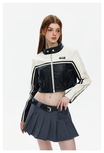 Giacca Varsity Scontata per <span class=keywords><strong>Donna</strong></span>, Giacca Varsity in Pelle Satinata per <span class=keywords><strong>Donna</strong></span>, Vendita all'Ingrosso - Product Image 5