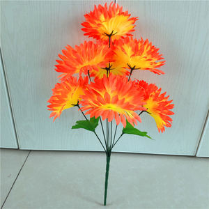 Cheap 7 Heads Silk Funeral <strong>Flower</strong> <strong>Artificial</strong> Chrysanthemum Bouquet <strong>for</strong> <strong>Graves</strong> - Product Image 4