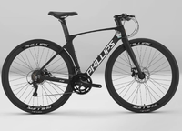 Vélo de route en alliage de magnésium ultra-léger avec fourche à ressort, freins à disque doubles, roues 700C pour adultes, pour le commuting et la course