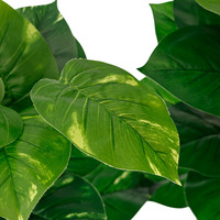 Plantes vertes artificielles en pot, fausses feuilles en bouquet, vente en gros d'usine, pas cher, pour la décoration de bureau et de chambre