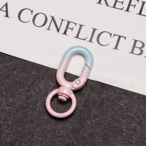 Wholesale Multi-Functional Light Metal Keychain <b>Cheap</b> DIY Small Gift Pendant Hook with Spring Buckle Color Customizable - Product Image 4