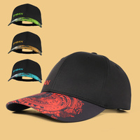 Gorra de Béisbol Personalizada de Alta Calidad Unisex de 6 Paneles con Logotipo Bordado, Visera Curva, Deportiva, Informal, Transpirable, Impermeable, 100% Algodón