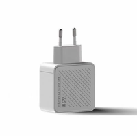 Nouvelle Tendance 2026 : Adaptateur de Charge Rapide PD 65W 5V 3A avec Ports USB Type-C Rétractables 3-en-1, Conception Pliable, Charge Rapide QC3.0, Garantie 1 An