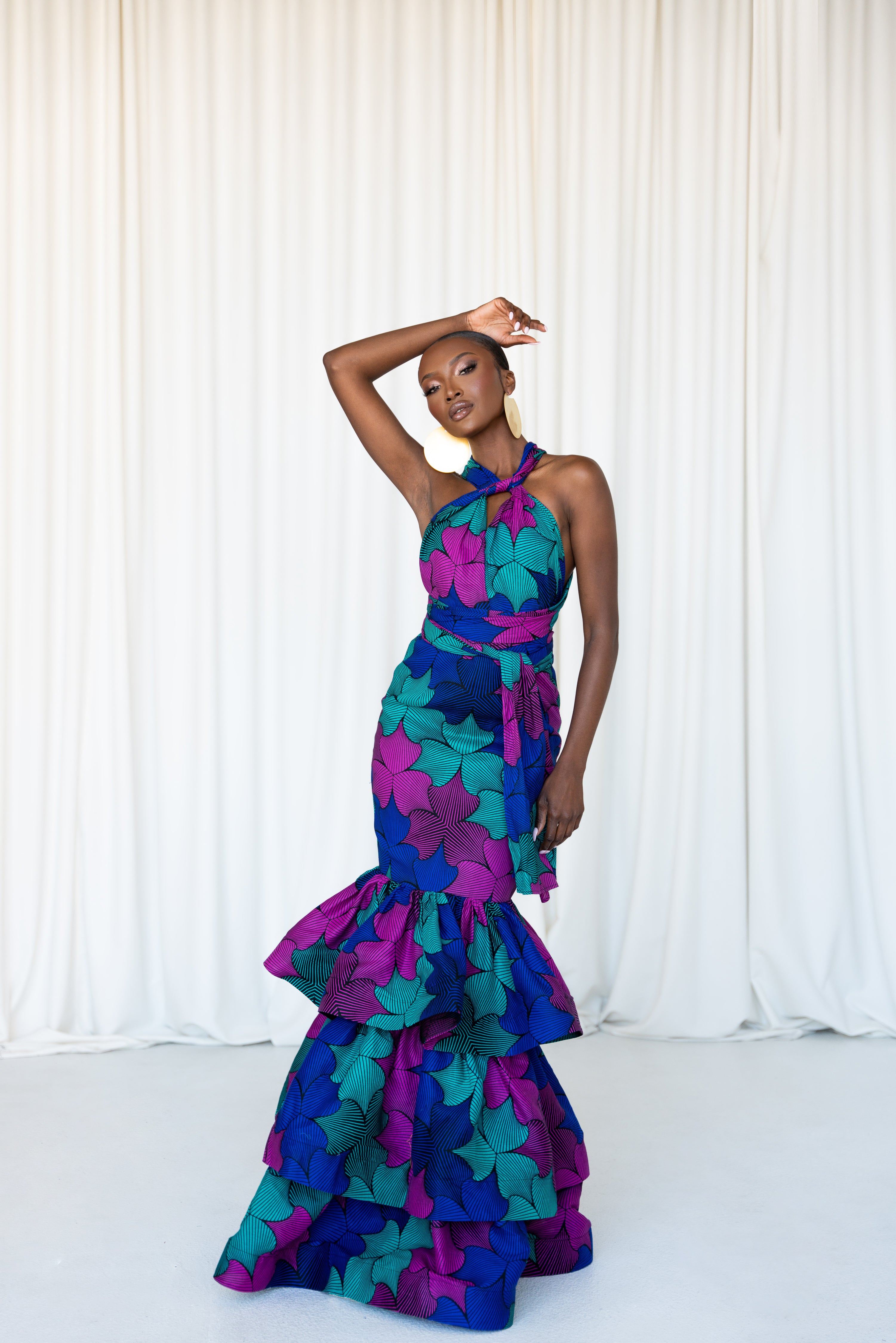 knee length dresses for ladies Ankara mermaid prom dress  Culture Rocks