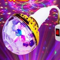 Ampoule rotative pour la maison, boules magiques disco, ambiance KTV, lampe torche, lumières de scène de danse, projecteur à ampoule RGBW changeant de couleur
