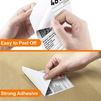 Étiquettes autocollantes A6 pour bordereaux de livraison, papier thermique 4x6, étiquettes d'expédition thermiques directes en stock, 350 feuilles par rouleau