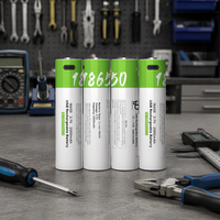 SMARTOOOLS Baterai Lithium Ion 18650 Isi Ulang Tipe-C 3.7V 2000mAh Silinder 2 Buah Dapat Digunakan Kembali Garansi 2 Tahun CE/FCC