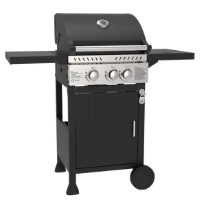 <span class=keywords><strong>Barbecue</strong></span> à gaz commercial 2 brûleurs + 1 <span class=keywords><strong>barbecue</strong></span> latéral avec roues d'armoires <span class=keywords><strong>Barbecue</strong></span> en acier inoxydable extérieur - Product Image 1