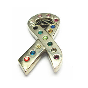 Distintivo in metallo con spilla a stella 3D con pietre per anni di servizio - Product Image 6