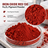 Oxyde de fer synthétique industriel rouge 130 en poudre, pigment Fe2O3 résistant à la chaleur pour céramique, glaçure, carrelage, vente en gros en usine