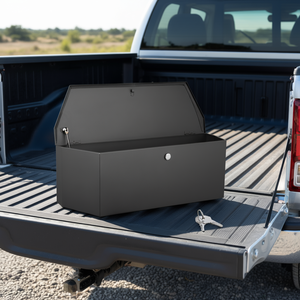 Boîte de rangement en acier pour attelage de remorque 36x12x12 pouces avec serrure et clés, coffre à outils pour benne de pick-up, accessoire de contrôle de cargaison pour camping-car - Product Image 2