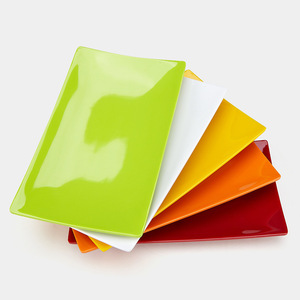 A5 Imitation Porcelain Small <b>Plates</b> Irregular Shape Solid Color Durable Hotel Food Party Use - Product Image 2