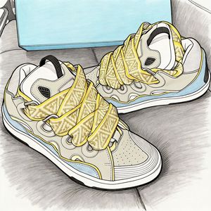 Sneakers décontractées Lanvine Designer Curb pour femmes et hommes, disponibles en plusieurs couleurs, style chaussures de marche - Product Image 2