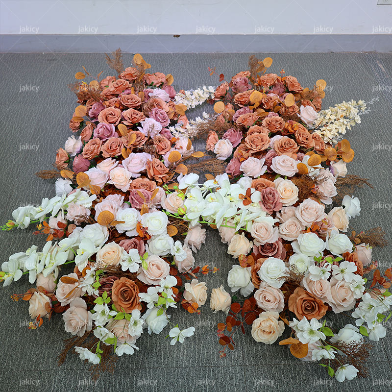 wedding flower row brown