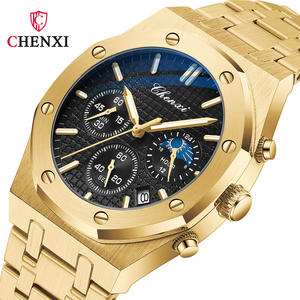CHENXI 948 Nuevo Reloj de Pulsera de Cuarzo para Hombre, Diseño Ejecutivo, Caja de Acero Inoxidable, Cristal Luminoso, Cronógrafo, Resistente al Agua 3BAR - Product Image 3