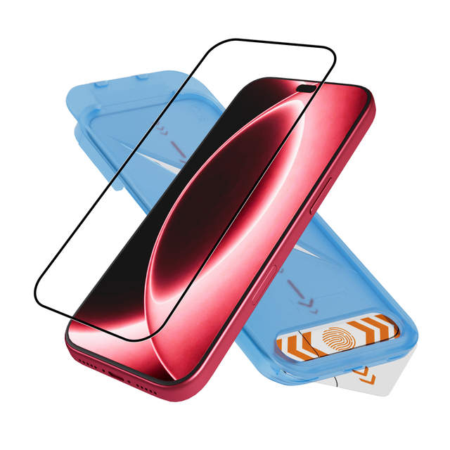 For iPhone 18 17 16 15 14 13 12 Pro Max 9H Silk Phone Tempered Glass Screen Protector Easy Installation Kit Install Applicator