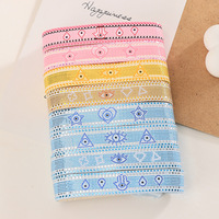 Bracelets Evil Eyes personnalisés Bracelets de broderie réglables Bracelet en tissu tissé pour femmes