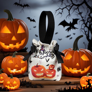 Nouveau sac en toile citrouille d'Halloween, Festival des Sorcières, Fête d'Horreur, Sac cadeau pour bonbons <span class=keywords><strong>de</strong></span> <span class=keywords><strong>maternelle</strong></span> - Product Image 3