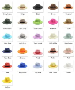 Chapeau de paille d'été personnalisé Panama Sombreros vente en gros mode femmes hommes large bord Fedora chapeau de plage en paille