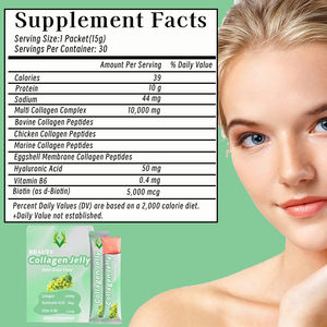 Complément alimentaire en gelée de soin de la peau de marque personnalisée, complexe multi-collagène, gelée de collagène naturelle, améliore la peau terne, conçu pour les adultes - Product Image 2