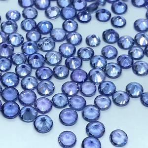 Piedras Preciosas Sueltas, Tanzanita Natural, Corte Redondo, Color Azul Violeta, para Joyería, de 2mm a 6mm, Precio al por Mayor - Product Image 1