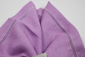 Elegant Table Linen Manufacturing Handmade <b>Square</b> Linen Napkin with Single Stitched Hem Custom Size Color - Product Image 5