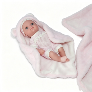 Poupée bébé personnalisée avec couverture, poupée réaliste pour fille, jouet pour nouveau-né - Product Image 2
