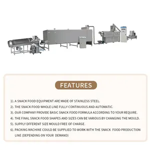 Mesin Camilan Ekstruder Jagung Kecil, Mesin Makanan Ringan Pengekstrusi Jagung, Mesin Makanan, Harga Lini Produksi