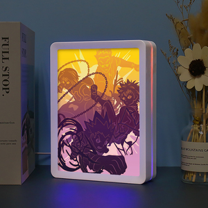 <strong>Hunter</strong> <strong>X</strong> <strong>Hunter</strong> Anime Figure Paper Cut Light Box Custom Picture Frame Plastic 3D Night Light Desk Lamp Home Decor Luxury Gift - Product Image 4