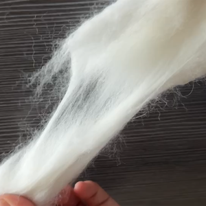 핫 세일 친환경 화이트 앙고라 토끼 섬유 탑 공장-방적용 탈모 하이 퀄리티 - Product Image 3