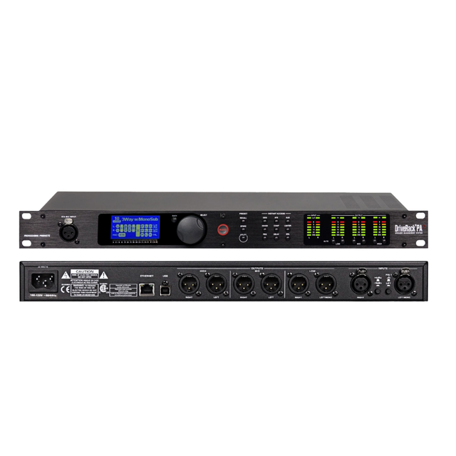 PA2 DriveRack Professional Digital DSP Audio Processor Metal Speaker Management with Digital Audio Effects Processor