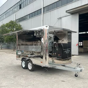 Carrito de Comida Móvil Popular en Alemania, de Acero Inoxidable, para Hot Dogs, Tacos, Postres de Chocolate, Ideal para Campamentos - Product Image 5