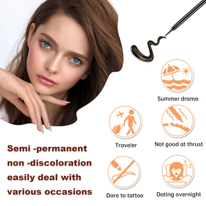 Rehausseurs <span class=keywords><strong>de</strong></span> maquillage à haute teneur en pigment Peel Off Tattoo Gel teinté pour les sourcils - Product Image 2