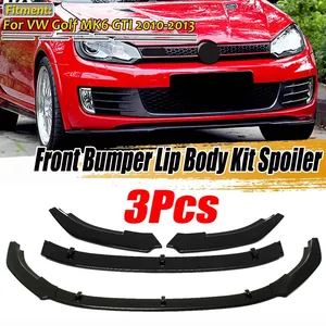 ลิ้นกันชนหน้ารถยนต์แบบใหม่ ชุดแต่งสปอยเลอร์กันชนหน้า สำหรับรถยนต์ VW Golf 6 MK6 GTI ปี 2010 2012 2013 - Product Image 1