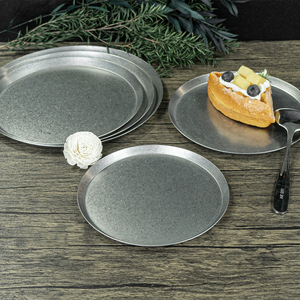 Otel İçin Paslanmaz Çelik Üzüm Şeklinde Servis Tabağı Meyve Tabağı Yuvarlak Tabak - Product Image 5