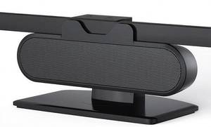 Altavoces para Computadora INGA, Barra de Sonido USB para Monitor de PC de Escritorio con Clip, Cine en Casa, Carcasa Metálica, Estéreo de 2.0 Canales - Product Image 1