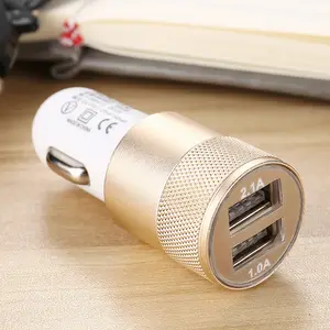 Universal Consumer Electronic Car Accessories Car Charger For Smartphone QC3.0 Fast Charging In Car 2Port USB Phone Charger