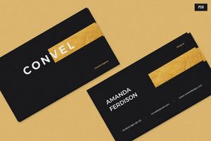 Tarjetas de Visita Personalizadas con Estampado Dorado - Product Image 4