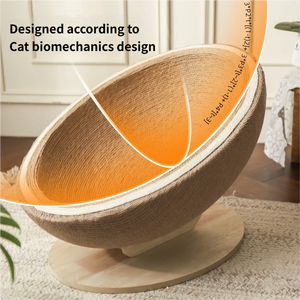 Tiragraffi per Gatti a Forma di Uovo Traspirante e Letto per Gatti Combinati per Uso Interno Vendita all'Ingrosso - Product Image 3