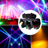 Projecteur de scène 3 têtes à laser 300 RGBW avec effet stroboscopique DMX512 et activation sonore pour KTV, discothèque et soirée