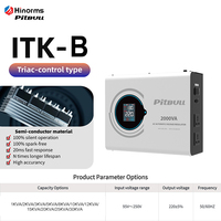 Estabilizador Automático de Voltaje ITK-B 15KVA CA 50/60Hz con Tiristor SCR, Monofásico, Silencioso, Bobina de Cobre, para Uso Industrial