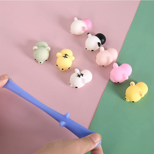 Pelotas con Forma de Animales Lindas y Adorables para Apretar y Reír, Juguetes Creativos de Dibujos Animados para Aliviar el Estrés - Product Image 4